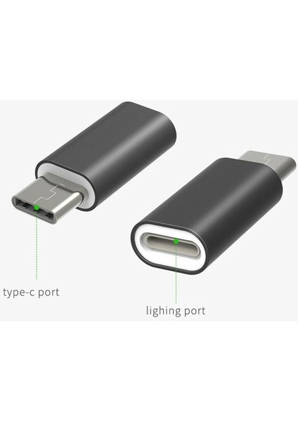 Typc Usb-C Type C - Apple iPhone iPad Lightning Çevirici Dönüştürücü