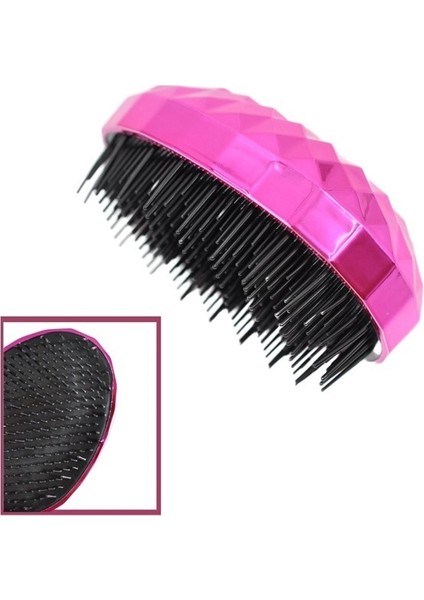 Neon Pembe Düzleştirici Tarak Her Saç Tipine Uygun ve Kolay Saç Örgüsü Model Yapma Aleti