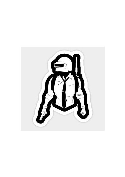 Zobarmarkt Pubg Temalı Sticker Defter Ajanda Planner Laptop Sticker 5 cm