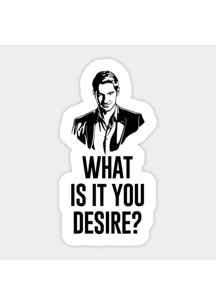 Zobarmarkt Lucifer Baskılı Defter Ajanda Planner Laptop Sticker 5 cm