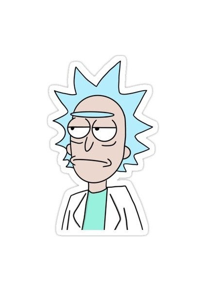Zobarmarkt Rick And Morty Temalı Defter Ajanda Planner Laptop Sticker 5 cm