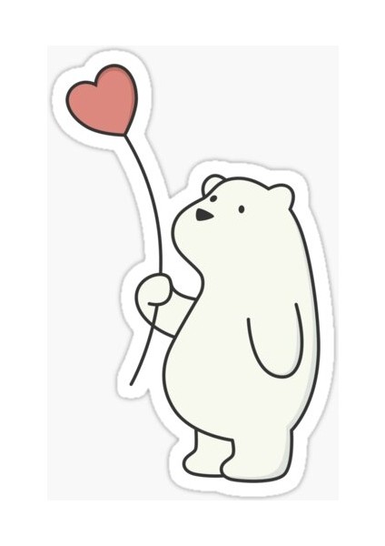 Zobarmarkt Kalpli Balon Temalı Yaz Sticker Defter Ajanda Planner Laptop Sticker 5 cm