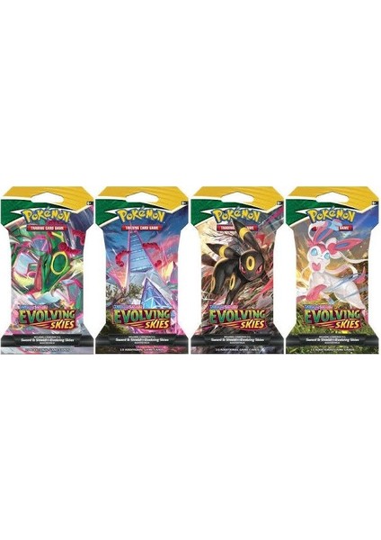 Kartı Evolving Skies Booster Pack 4 Lü