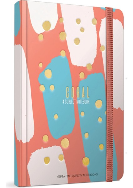 Coral Spiralli Kapak Kareli Defter 120 Yaprak 17 x 24 cm