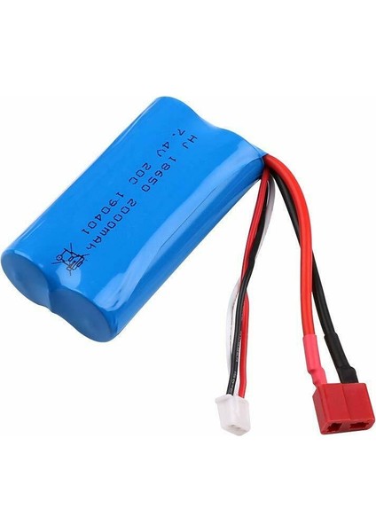 Wltoys Uyumlu 7.4V 18650 Li-On 15C 2000 Mah T-Plug Soketli Oyuncak Pili indirimleri
