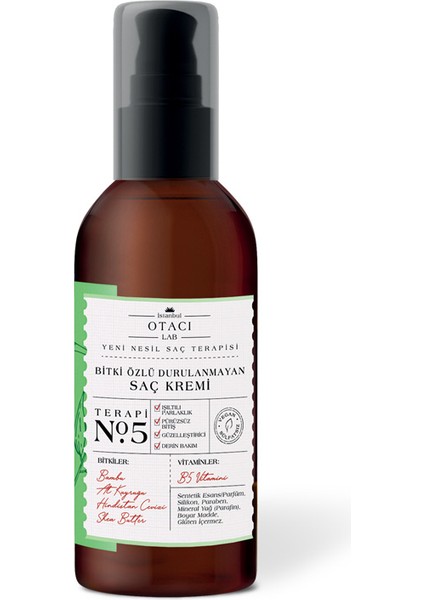 Lab No: 5 Durulanmayan Saç Kremi Boyut 150 ml