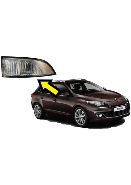 Mais Renault Megane 3 - Fluence - Latitude Ayna Sinyali Sol (Yolcu Tarafı) fiyatları