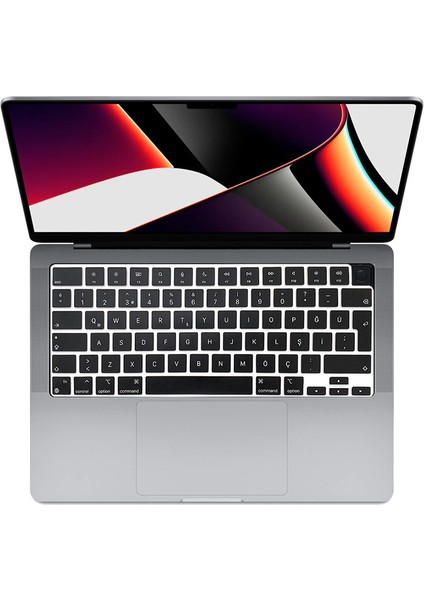 Macbook Pro 2021 A2442 14 Inç M1 Pro / M1 Max Işlemci Silikon Klavye Koruyucu