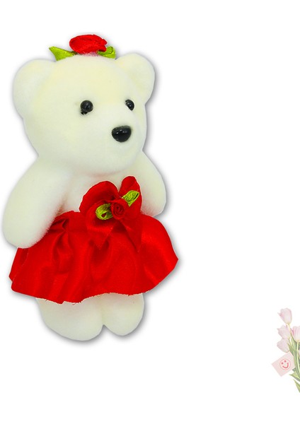 Minik Ayıcık Süs, 11cm x 6cm - Kırmızı - 1 Adet modelleri