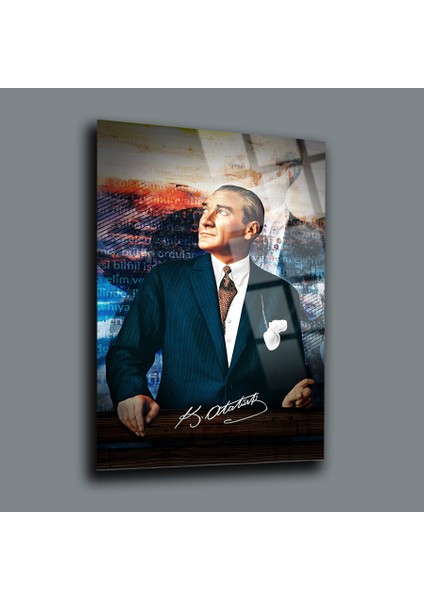 Atatürk 4 Cam Tablo-Atatürk Tablosu