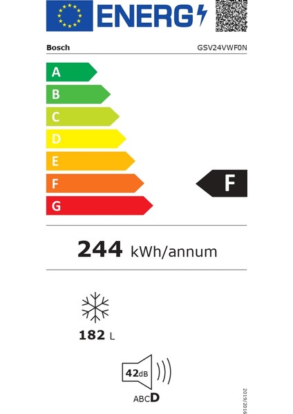 GSV24VWF0N 182 Lt 6 Çekmece Derin Dondurucu