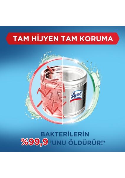 Antibakteriyel Çamaşır Makinesi Temizleyici Çam ve Okaliptus Ferahlığı 4 x 250 ml