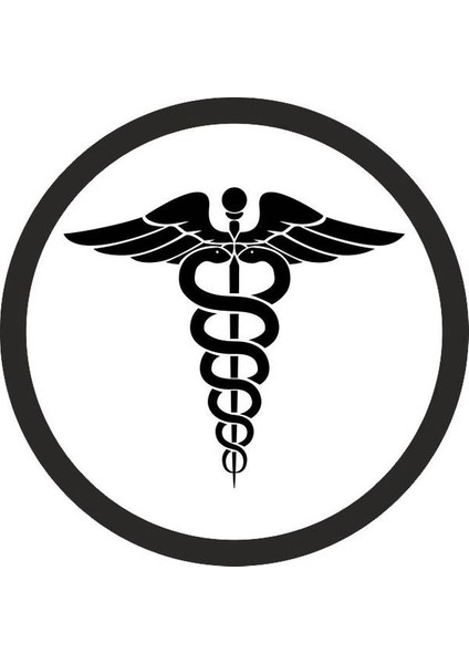 Doktor Logosu Sticker Yapıştırma 10 cm 2'li