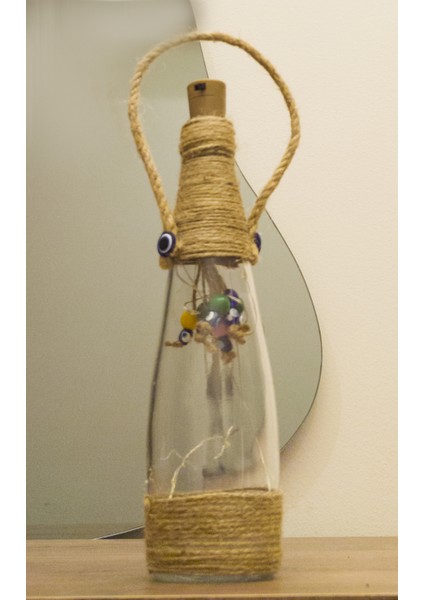 Antioch Artdesign LED Işıklı Nazar Boncuklu Cam Biblo Duvar Süsü fiyatları