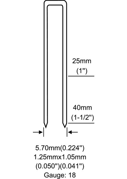 9040 U Zımba Tabancası 25-40MM Hafif Tip.