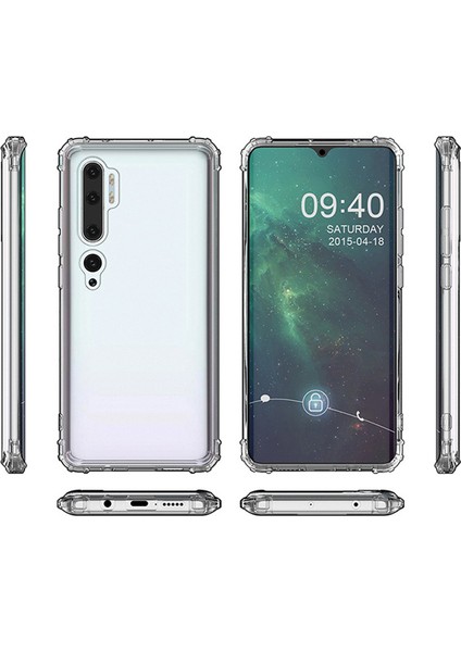 Xiaomi Note 10 Pro Crystal Fit Kılıf Crystal Clear