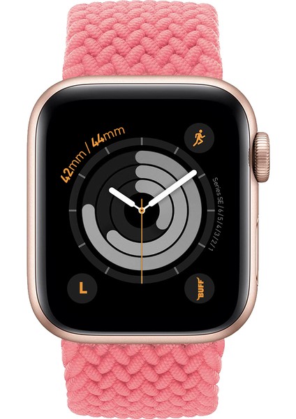Buff Apple Watch Uyumlu Bands Braided 42/44 L Pink