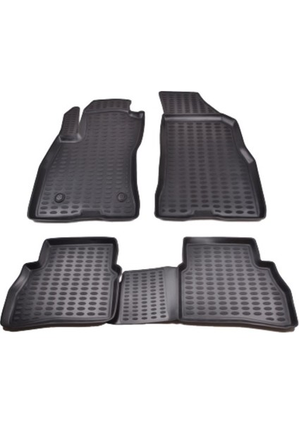 Skoda Super B Paspas + Bagaj Havuzu Set 2015 Sonrası Siyah