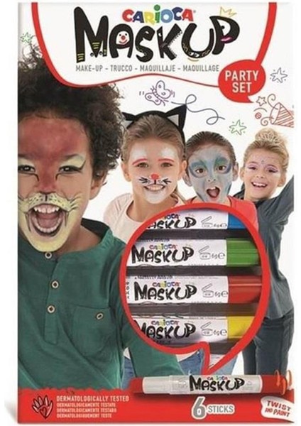 Lino Carioca Yüz Boyası 6 Renk 6 gr 43052 Akrilik Boya