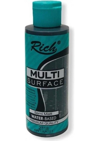 Rich Multi Akrilik Boya 2318 Antrasit 120 cc Akrilik Boya