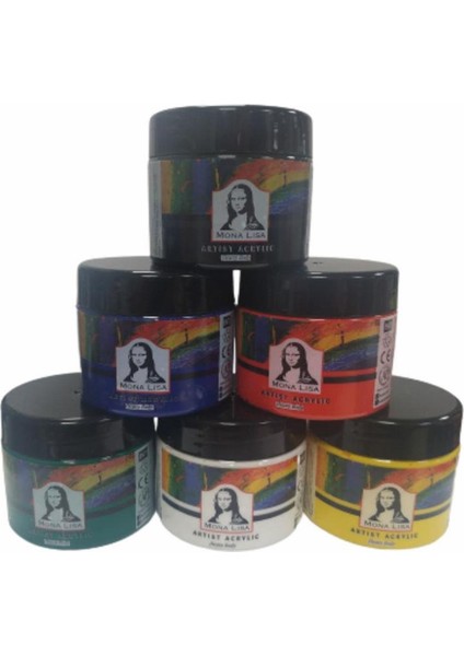 Monalisa 6 Ana Renk 125 ml Akrilik Boya MA125-X6-1 Akrilik Boya