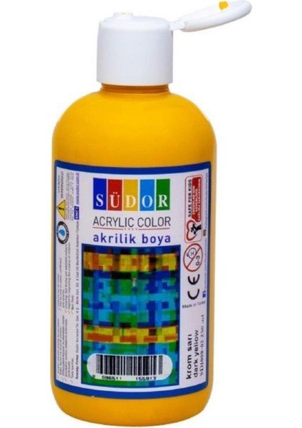 Akrilik Boya 250 ml Krom Sarı