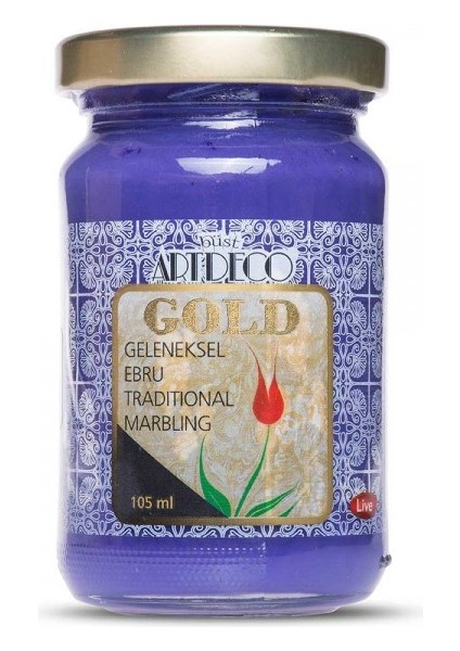Gold : Geleneksel Ebru Boyası : 105 ml : Mor 436 S.5