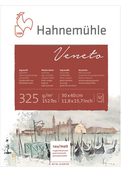 Veneto Suluboya Blok 30X40 12 Yaprak 325G