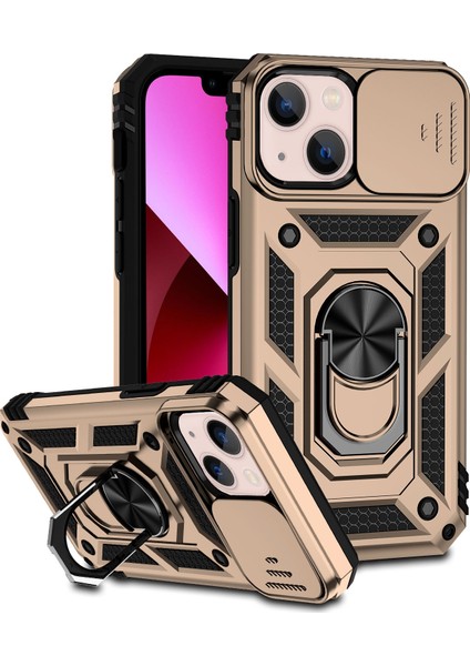 Iphone 13 Mini Altın Için Sürgülü Kamshield Durumda(Yurt Dışından)
