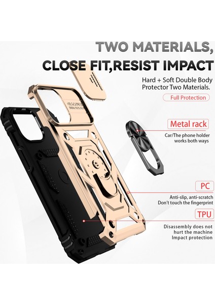 Iphone 13 Mini Altın Için Sürgülü Kamshield Durumda(Yurt Dışından) fiyatları