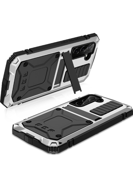Metal + Silikon Tutucu Kılıf Samsung Galaxy S22 5g Gümüş Için(Yurt Dışından) fırsatları
