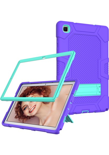 Samsung Galaxy Tab A7 10.4 (2020) T500 / T505 Kılıfı Mor Nane Yeşili fiyatları