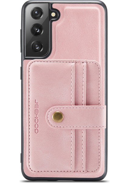 Rfıd Pu + Tpu Kılıf Samsung Galaxy S22 5g Pembe Için