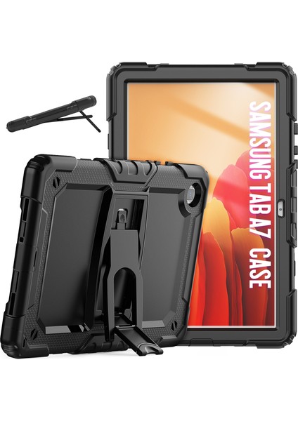 Silikon Pc Tablet Kılıf Samsung Galaxy Tab A7 2020 T500 Için Siyah