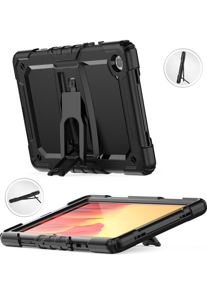 Silikon Pc Tablet Kılıf Samsung Galaxy Tab A7 2020 T500 Için Siyah