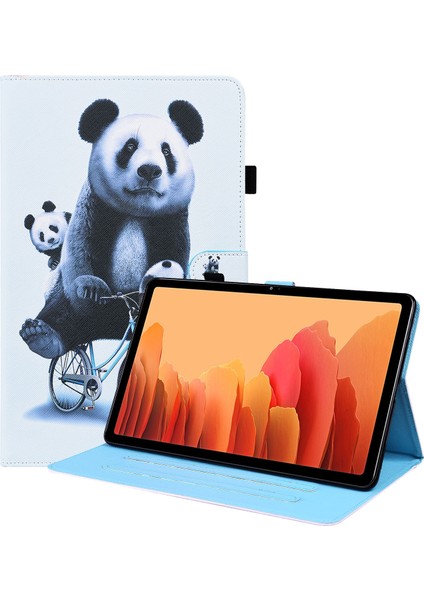 Samsung Galaxy Tab A7 10.4 2020 SM-T500 / SM-T505 Kılıf Bısiklet Panda