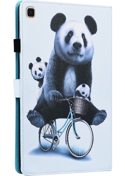 Samsung Galaxy Tab A7 10.4 2020 SM-T500 / SM-T505 Kılıf Bısiklet Panda