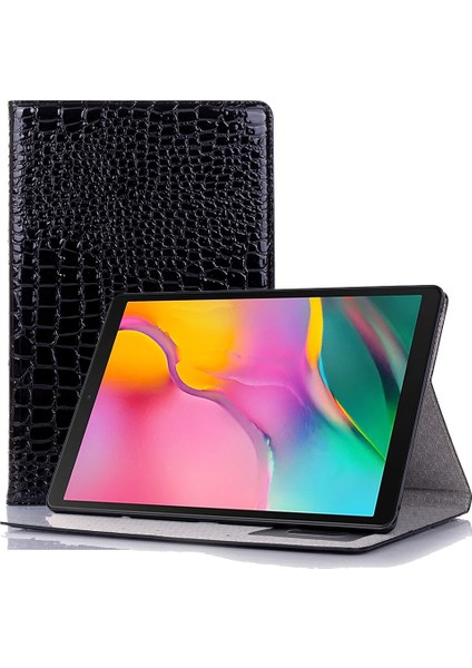 Samsung Galaxy Tab A7 T500 Için Deri Tablet Kılıfı Siyah