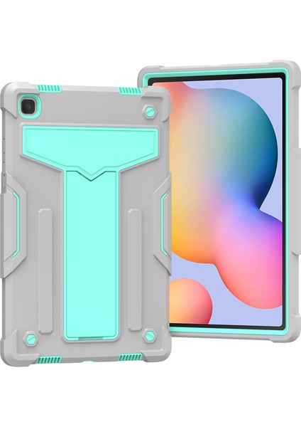 Samsung Galaxy Tab A7 10.4 (2020) T-Şekilli Tutucu Kılıf + Nane Yeşili