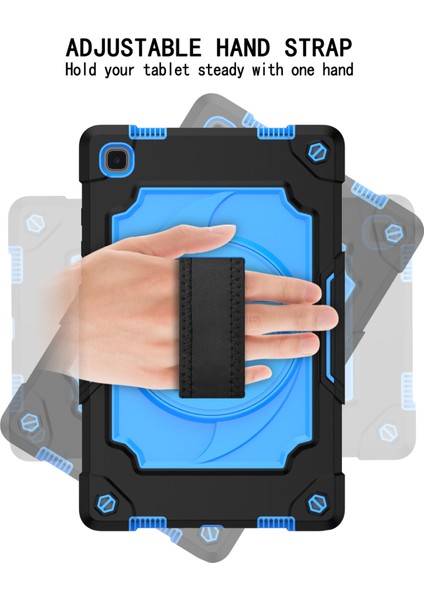 Samsung Galaxy Tab A7 10.4 (2020) / T500 Silikon + Pc Kılıfı Siyah + Mavi fırsatları
