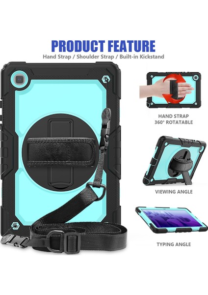 Samsung Galaxy Tab A7 (2020) T500 / T505 Durumda Siyah Açık Mavi modelleri