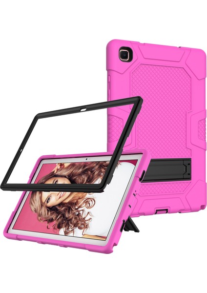 Samsung Galaxy Tab A7 10.4 (2020) T500 / T505 Kılıfı Gül Kırmızı Siyah(Yurt Dışından) fiyatları