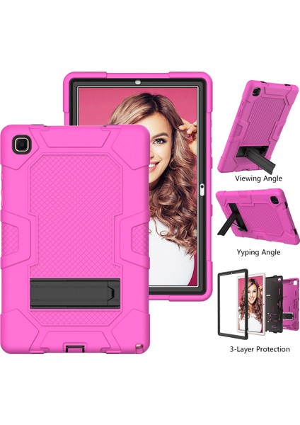 Samsung Galaxy Tab A7 10.4 (2020) T500 / T505 Kılıfı Gül Kırmızı Siyah(Yurt Dışından) fırsatları