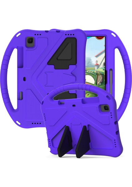 Galaxy Tab A7 10.4 (2020) T500 Eva Düz Anti Düşen Koruyucu Kılıf Kabuğu Tutucu Mor fiyatları