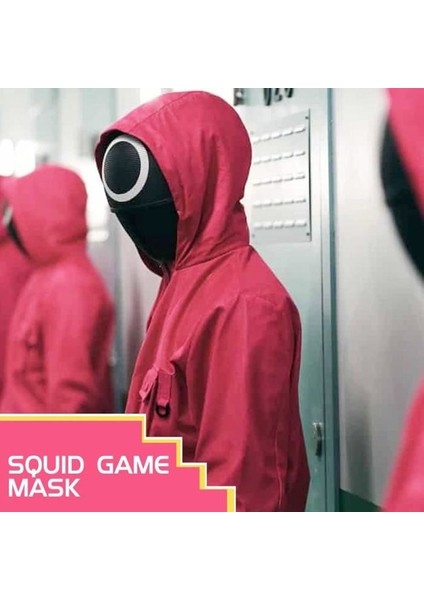 Squid Game Maskesi Kalamar Oyun Maskesi Yuvarlak