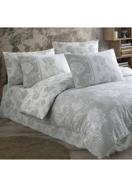 Jardin Silver - Ranforce Çift Kişilik Nevresim Takımı fırsatları