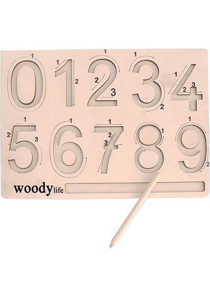 Woodylife 3 Li Ahşap Büyük ve Küçük Harfler Sayıları Yazmayı Öğreniyorum Eğitici Öğretici Beceri Oyun Oyuncak fırsatları