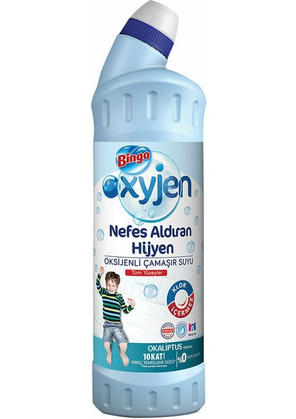 Oxijen Çamaşır Suyu 750 ml Okaliptus x 15 'li