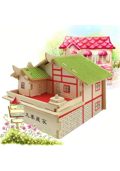 3D Yapboz Çocuklar Eğitim Oyuncak Ev - Tibet Ailesi (Yurt Dışından)
