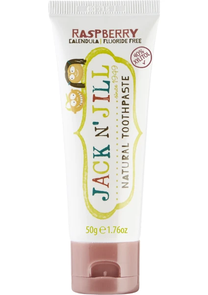 Jack N' Jill Natural Calendula Toothpaste Raspberry  Organik Ahududu Aromalı Diş Macunu